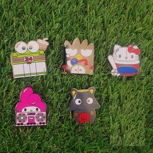 Loungefly Hello Sanrio Characters (Open) Blind Box Enamel Pins Set of 5